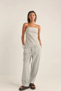 Rhythm Fashion Tops*Frankie Strapless Top Navy Stripe NavyStripe