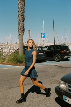 Rhythm Fashion Tops*Gia Denim Vest Indigo