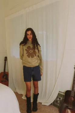 Rhythm Knits*Juliet Floral Jumper Beige