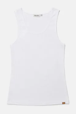Rhythm T-shirts*Kickback Singlet White
