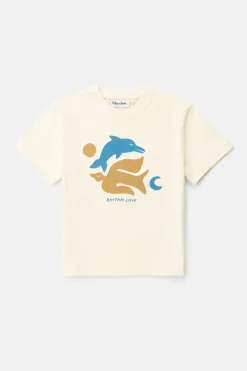 Rhythm Kids*Kids Peace SS T-Shirt Natural White NaturalWhite