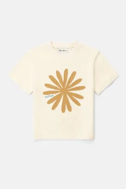Rhythm Kids*Kids Sun Ra SS T-Shirt Natural White NaturalWhite