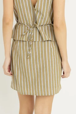 Rhythm Overswim|Skirts*Lenny Drawcord Skirt Olive