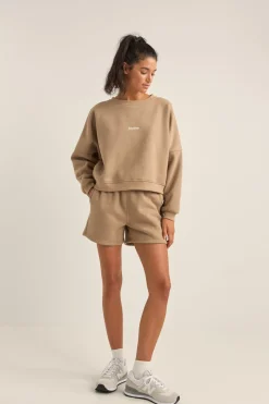 Rhythm Fleece*Logo Fleece Shorts Taupe