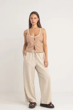 Rhythm Overswim|Fashion Tops*Lola Check Top Clay