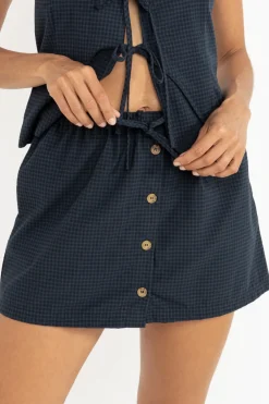 Rhythm Skirts|Shorts*Louise Check Skort Navy