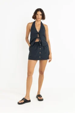 Rhythm Skirts|Shorts*Louise Check Skort Navy