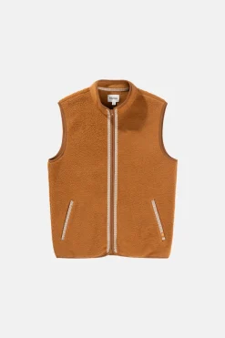 Rhythm Fleece*Marco Sherpa Vest Tobacco