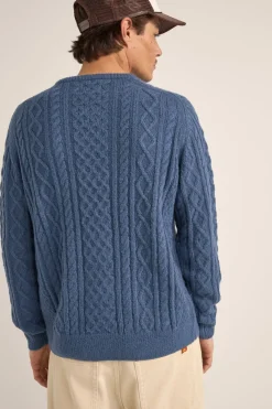 Rhythm Knits*Mohair Fishermans Knit Slate