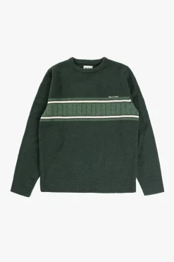 Rhythm Knits*Mohair Stripe Knit Dark Green DarkGreen