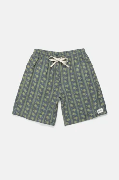 Rhythm Shorts*Overlap Jam Stone Blue StoneBlue