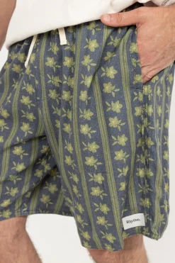 Rhythm Shorts*Overlap Jam Stone Blue StoneBlue