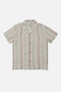 Rhythm Woven Shirts*Pineapple Stripe Ss Shirt Sand