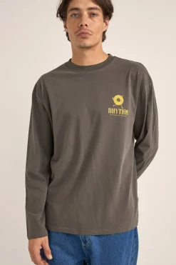 Rhythm T-shirts*Record Vintage Ls T-Shirt Vinatge Black VinatgeBlack
