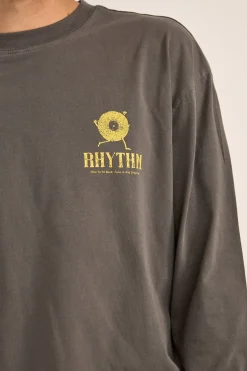 Rhythm T-shirts*Record Vintage Ls T-Shirt Vinatge Black VinatgeBlack