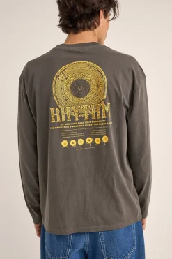 Rhythm T-shirts*Record Vintage Ls T-Shirt Vinatge Black VinatgeBlack