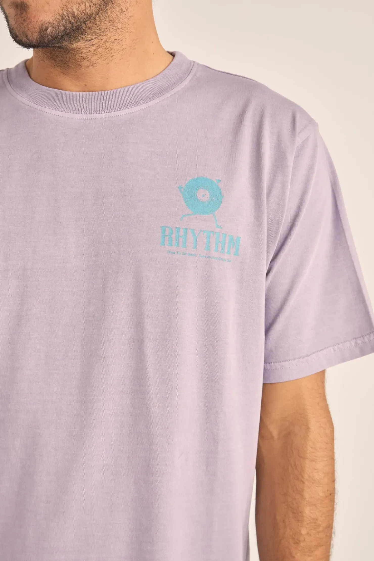 Rhythm T-shirts*Record Vintage Ss T-Shirt Plum