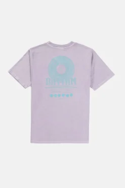 Rhythm T-shirts*Record Vintage Ss T-Shirt Plum