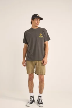 Rhythm T-shirts*Record Vintage Ss T-Shirt Vintage Black VinatgeBlack