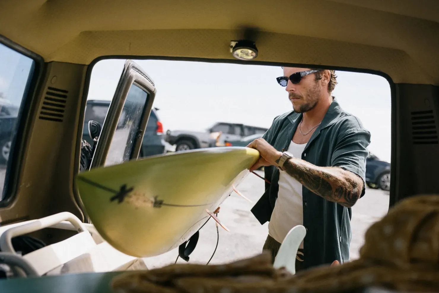 Rhythm Woven Shirts*Relaxed Texture Ss Shirt Teal