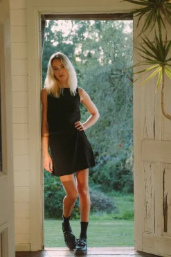 Rhythm Dresses*Roselle Tie Back Mini Dress Black