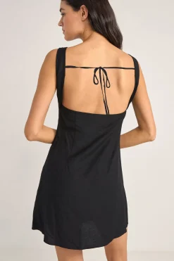 Rhythm Dresses*Roselle Tie Back Mini Dress Black