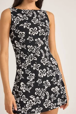 Rhythm Dresses*Roselle Tie Back Mini Dress Roselle Floral RoselleFloral