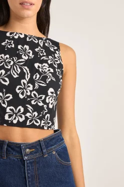 Rhythm Fashion Tops*Roselle Tie Back Top Roselle Floral RoselleFloral