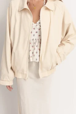 Rhythm Jackets*Santa Monica Bomber Jacket Cream