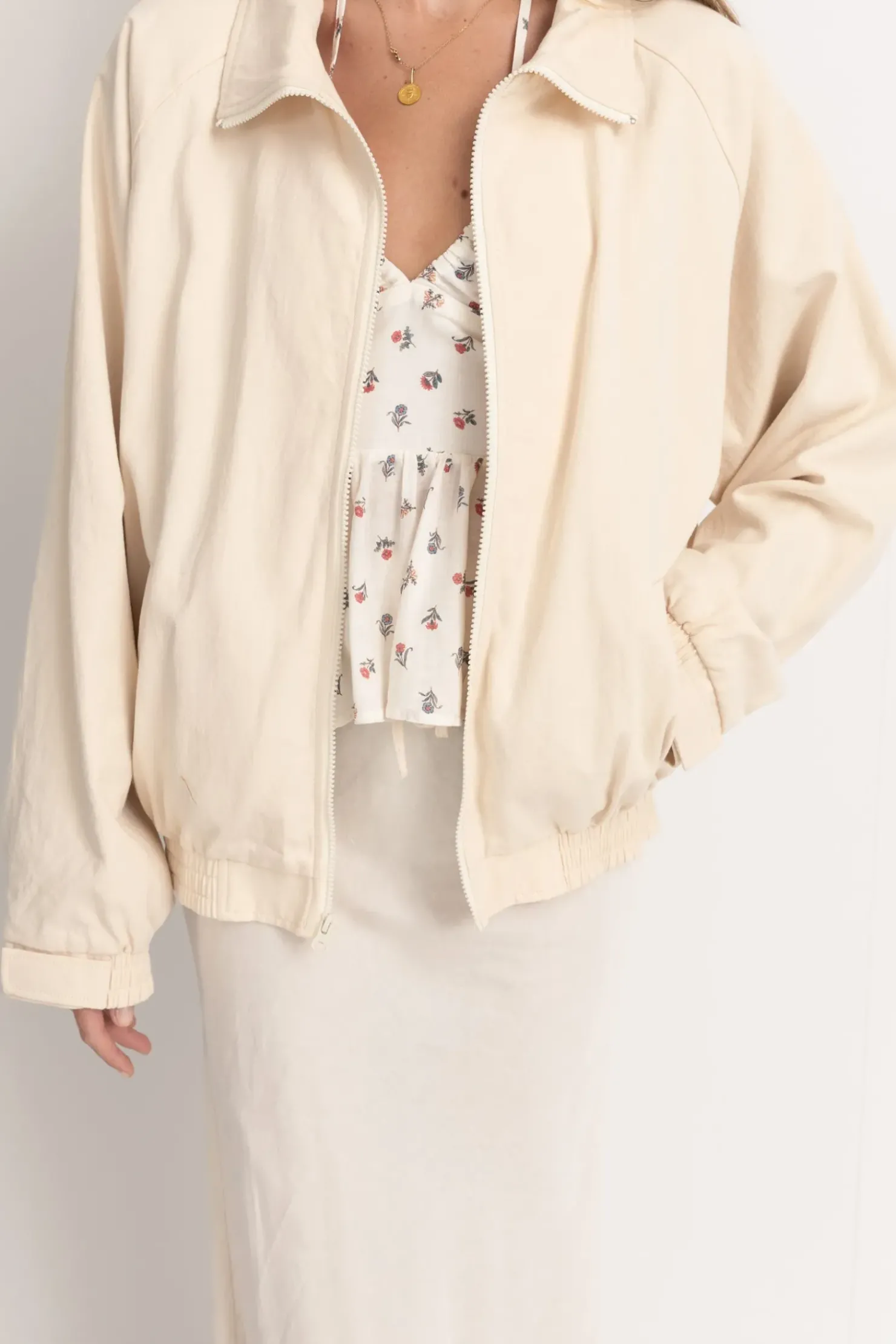Rhythm Jackets*Santa Monica Bomber Jacket Cream