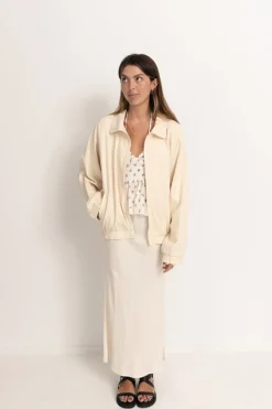 Rhythm Jackets*Santa Monica Bomber Jacket Cream