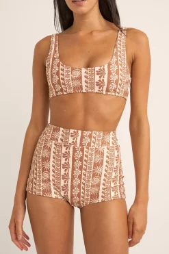 Rhythm Swim Tops*Seafarer Crop Top Brown