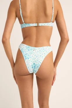 Rhythm Swim Tops*Serenity Floral Panelled Underwire Top Blue