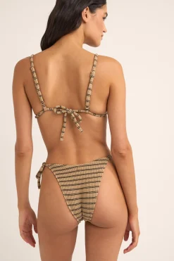 Rhythm Swim Tops*Sol Stripe Slide Tri Top Black