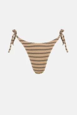 Rhythm Swim Bottoms*Sol Stripe Tie Side Hi Cut Pant Black