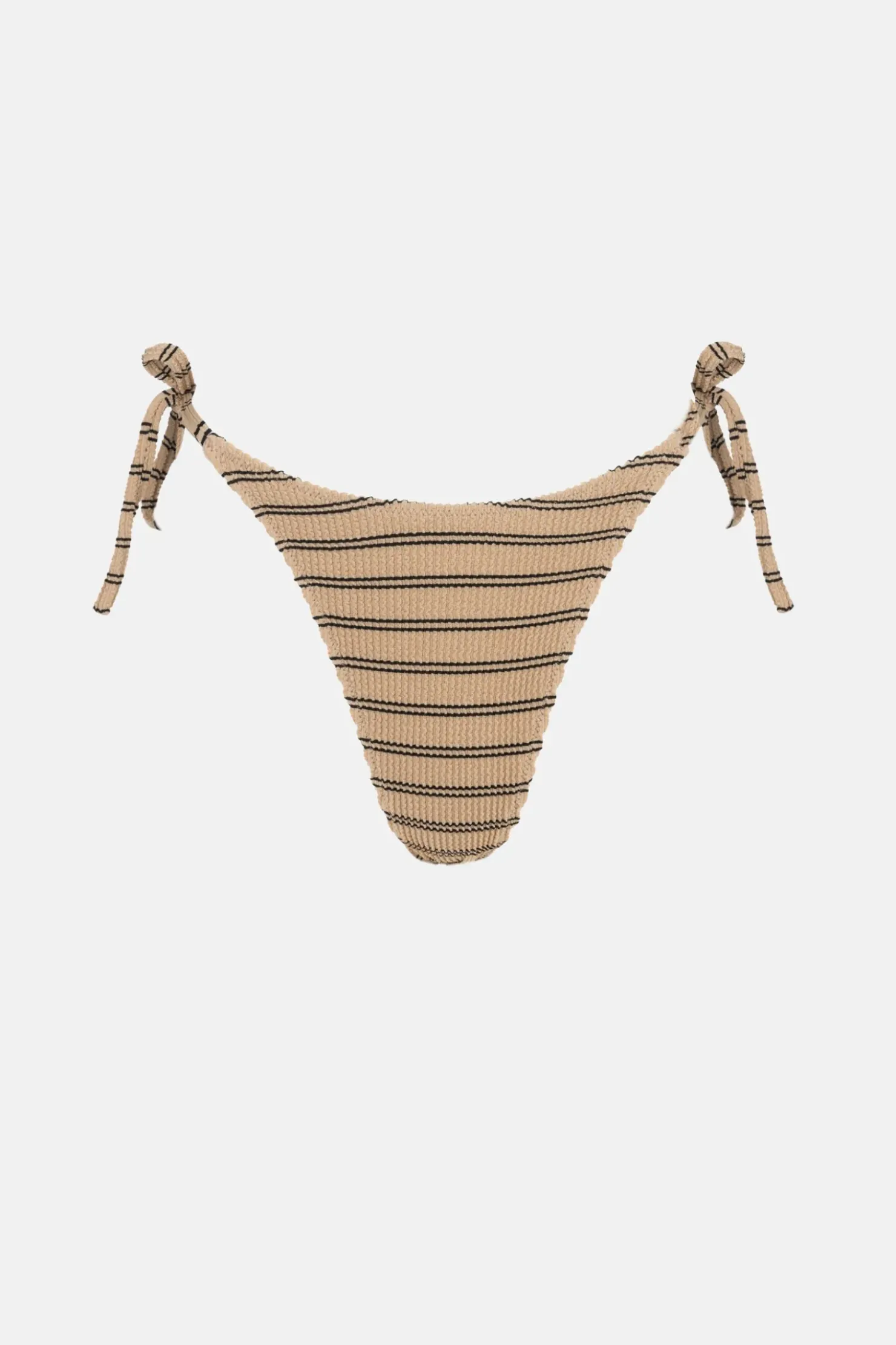 Rhythm Swim Bottoms*Sol Stripe Tie Side Hi Cut Pant Black