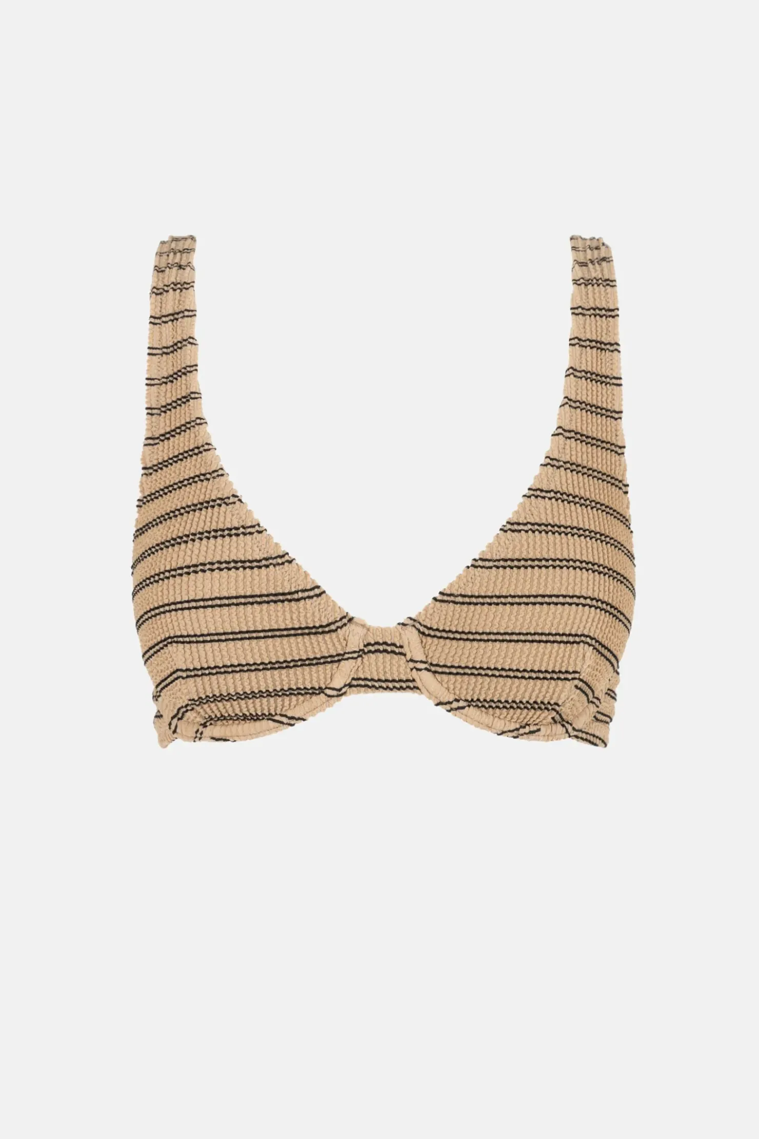 Rhythm Swim Tops*Sol Stripe Underwire Top Black