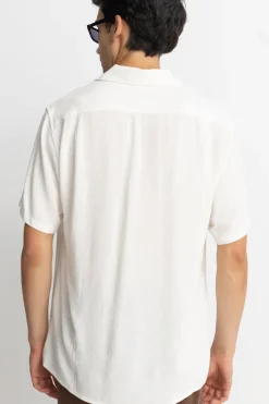 Rhythm Woven Shirts*Textured Linen SS Shirt Natural