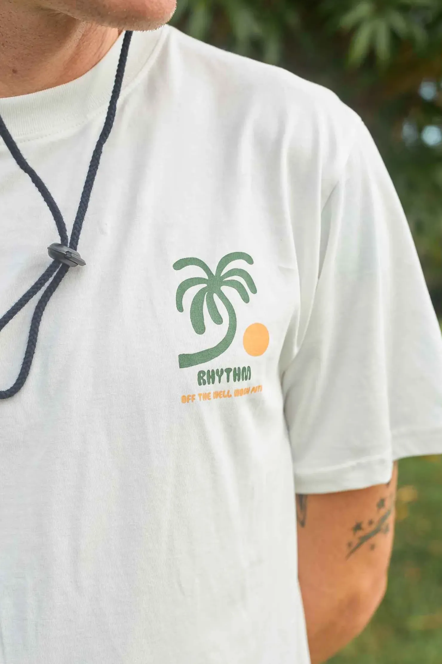 Rhythm T-shirts*Trees Ss T-Shirt Vintage White VintageWhite