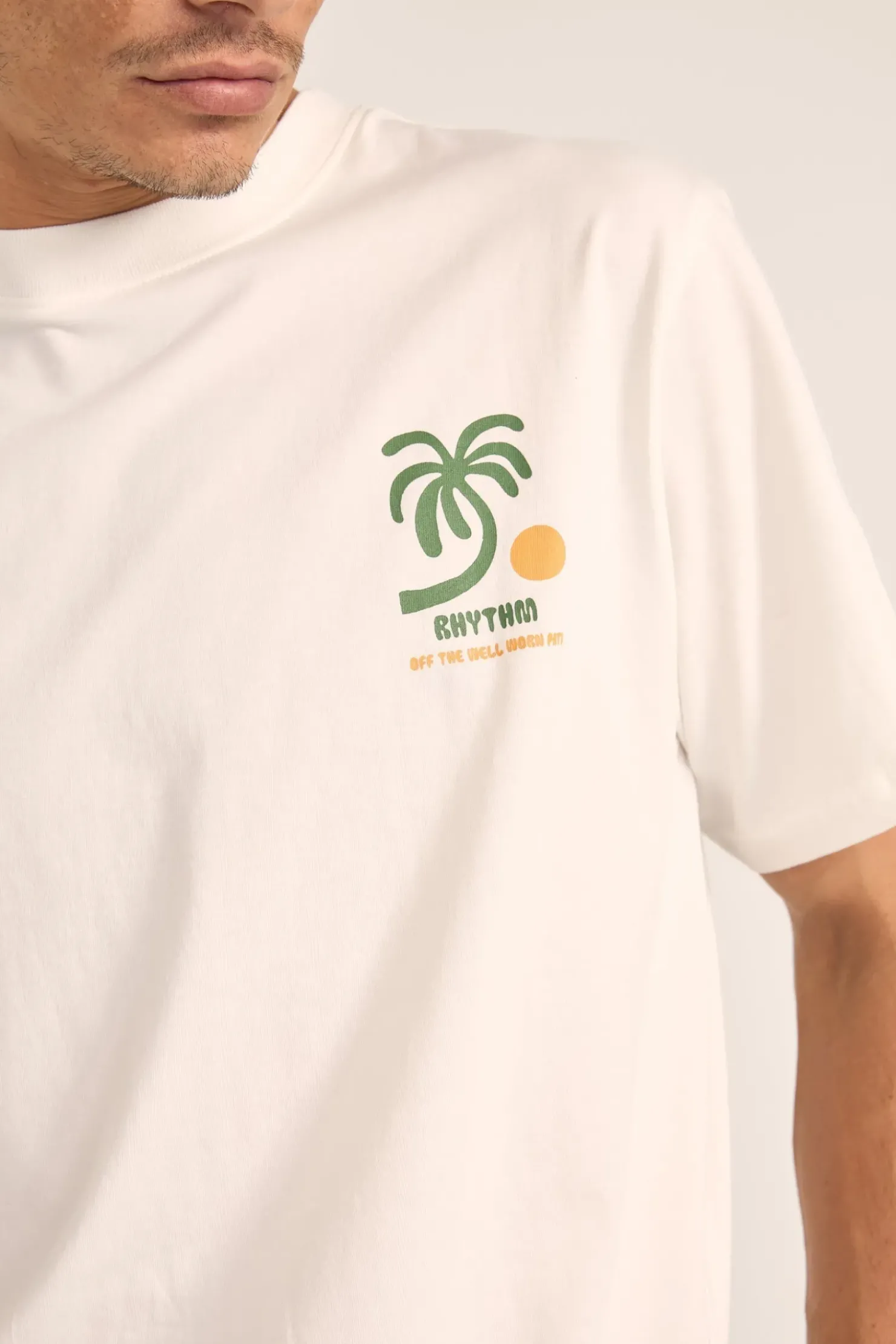Rhythm T-shirts*Trees Ss T-Shirt Vintage White VintageWhite