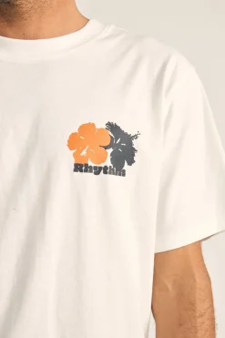 Rhythm T-shirts*Tropic Radio Vintage Ss T-Shirt White