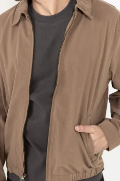 Rhythm Jackets*Twill Bomber Jacket Brown