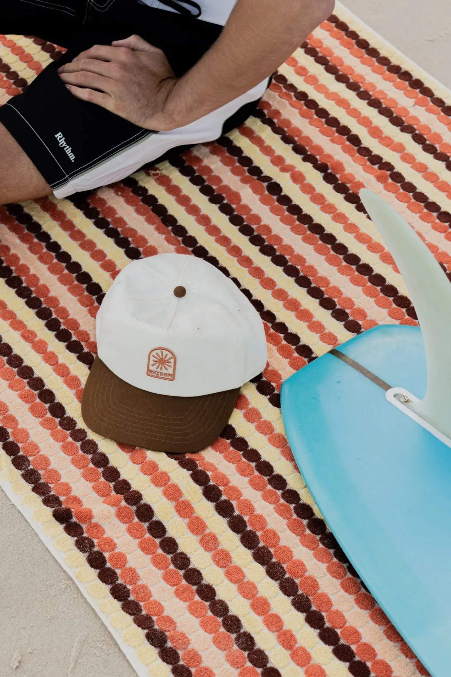 Rhythm Sun & Shade|Beach Towels & Rugs*Vacation Stripe Towel Burnt Orange BurntOrange