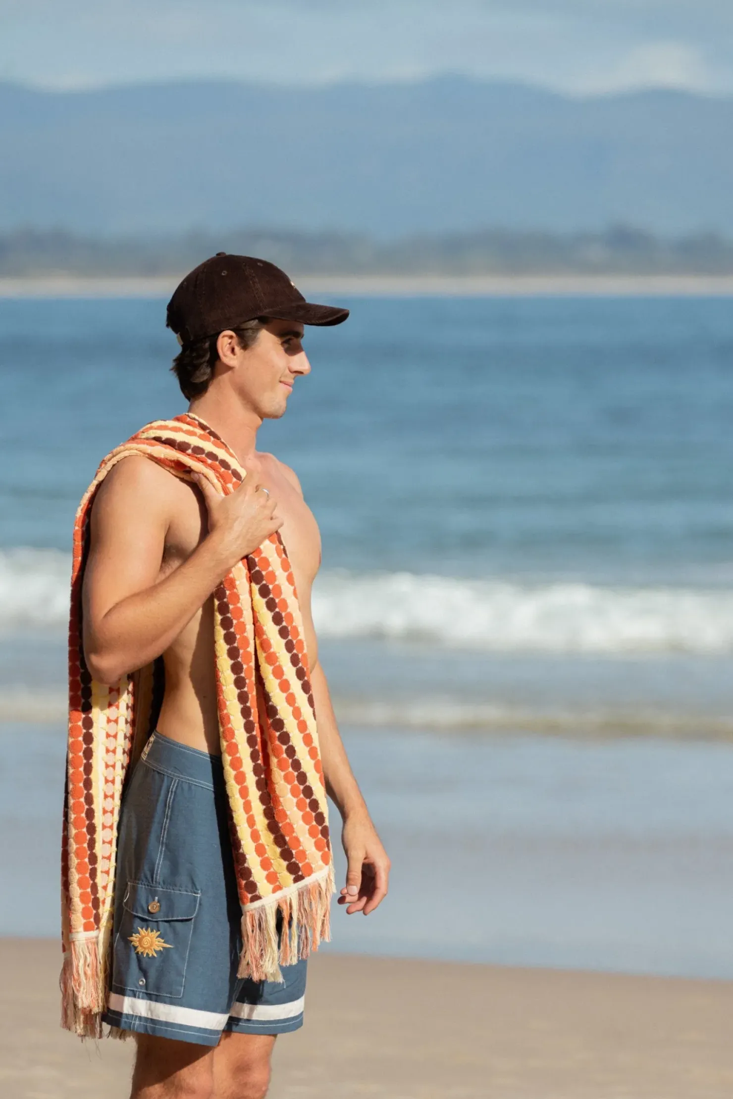 Rhythm Sun & Shade|Beach Towels & Rugs*Vacation Stripe Towel Burnt Orange BurntOrange