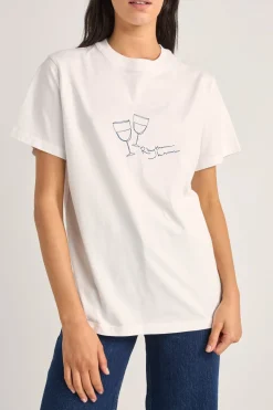 Rhythm T-shirts*Vino Boyfriend Tee White