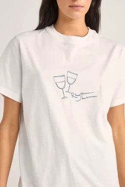 Rhythm T-shirts*Vino Boyfriend Tee White