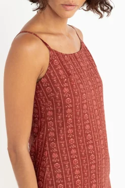 Rhythm Dresses*Vintage Floral Mini Dress Burgundy