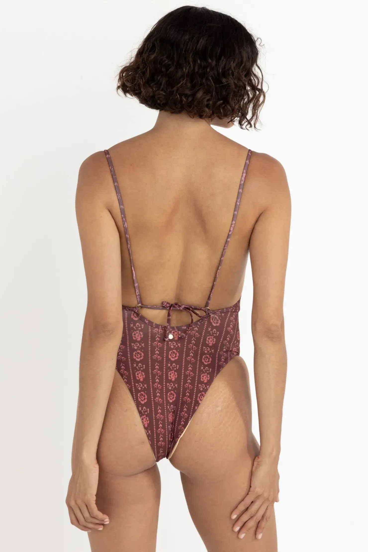 Rhythm One Piece Swim*Vintage Floral One Piece Burgundy