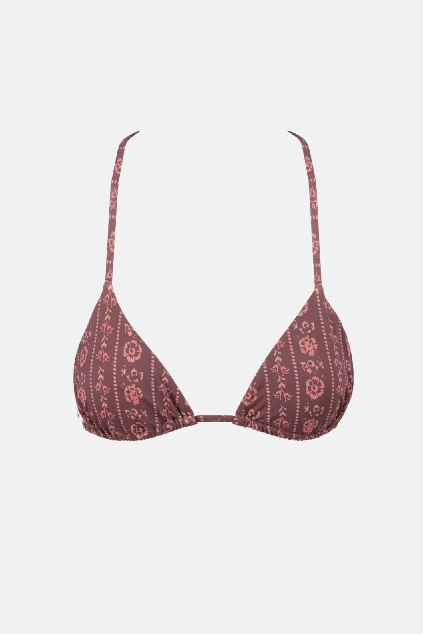 Rhythm Swim Tops*Vintage Floral Slide Tri Top Burgundy
