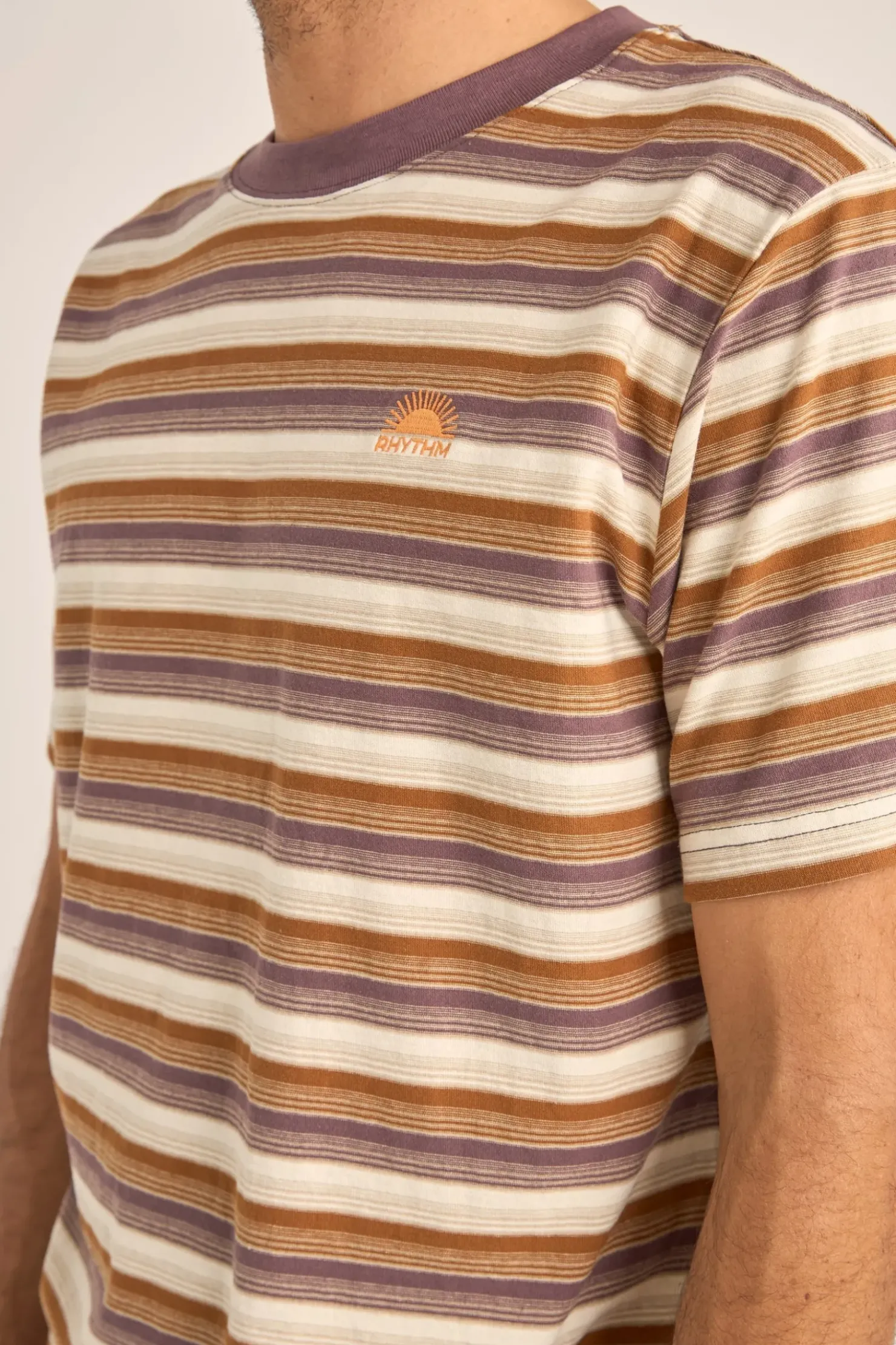 Rhythm T-shirts*Vintage Stripe SS T-Shirt Cedar